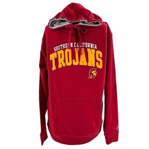 USC‎ Trojans Embroidered Red Hoodie Men's Size Medium NWOT